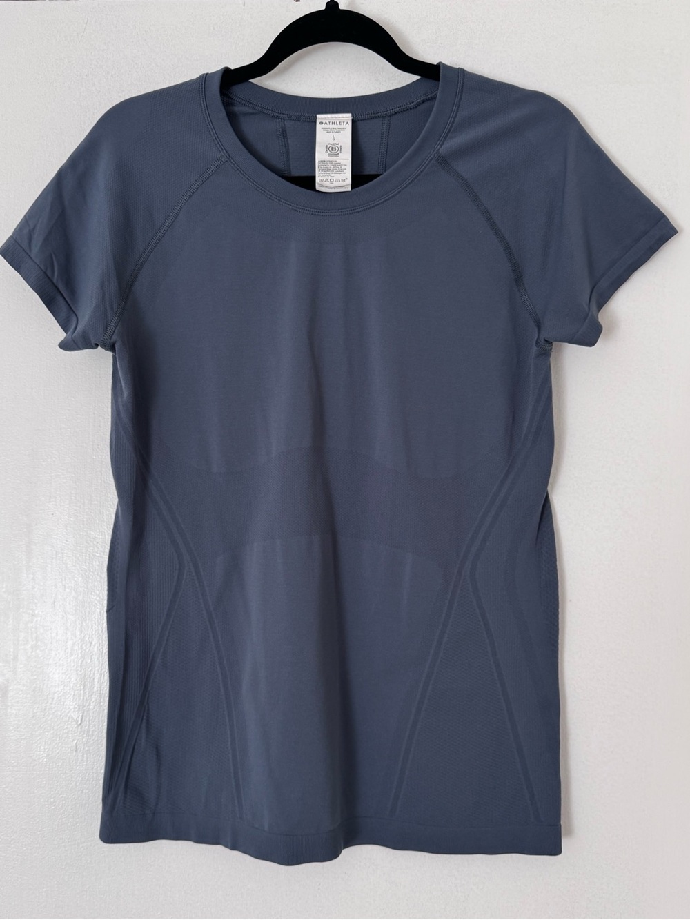 Athleta Women's Slate Blue Short Sleeve Momentum Tee